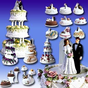 скачать бесплатно Клипарт — Свадебные торты