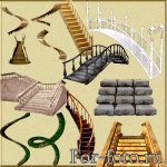 Клипарт — Лестницы и мосты