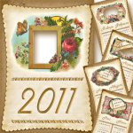 Винтажный календарь на 2011 год